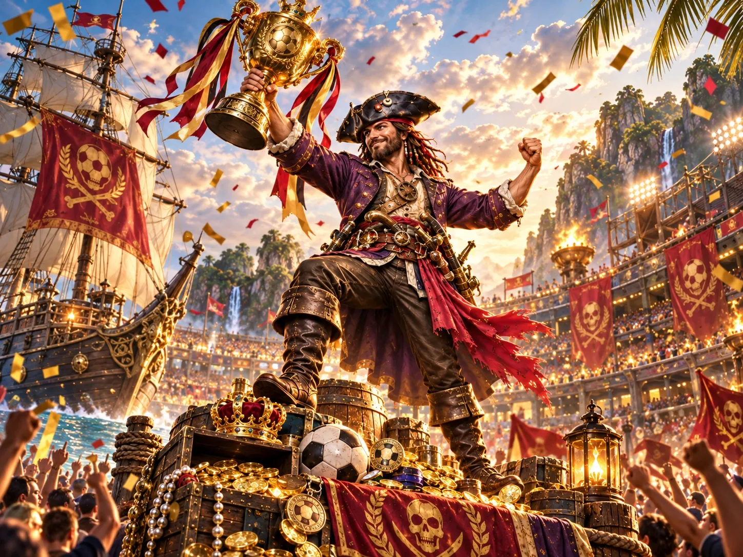 Pirate Champion Golden Trophy Victory