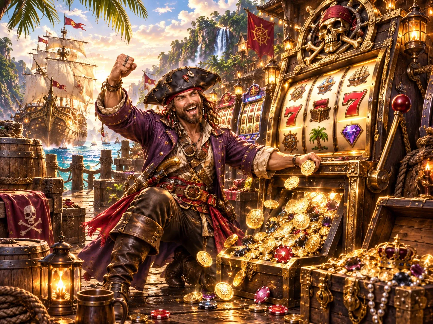 Pirate Jackpot Slot Machine Fortune